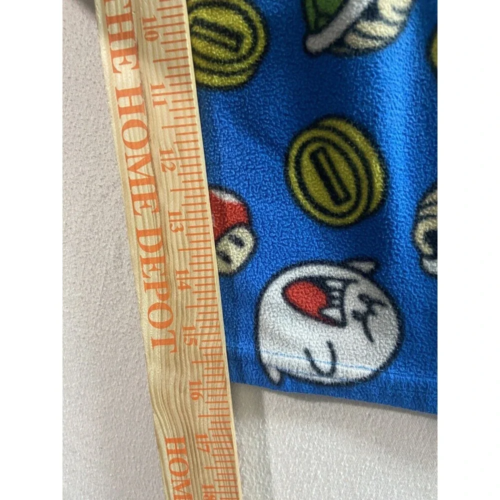 Super Mario Cart Pajama Pants Boys Size 6 Blue  Graphic Print Ghost Turtle Mush